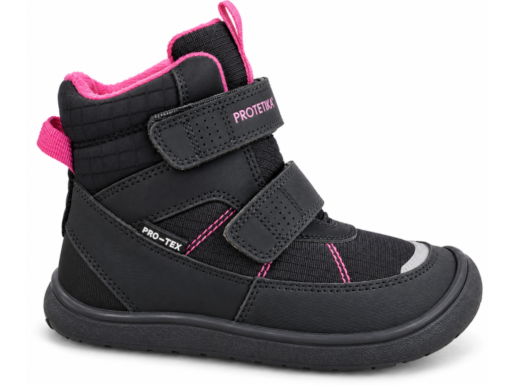 Dívčí zimní Barefoot boty Marcia Black