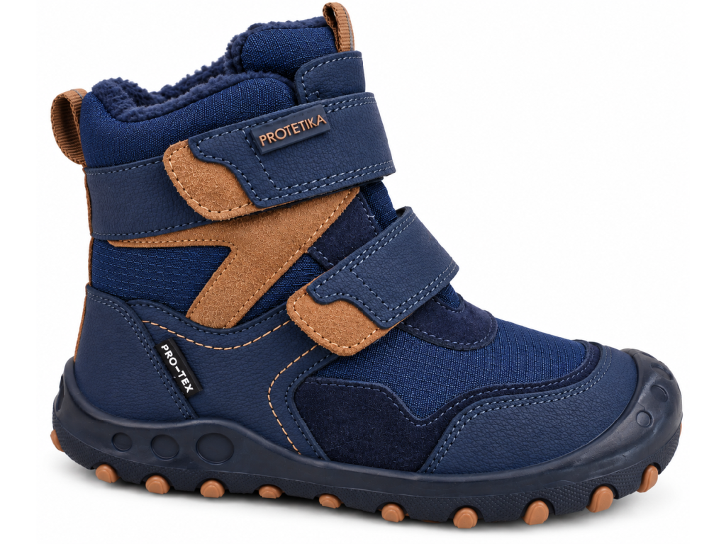 Chlapecké zimní Barefoot boty Hilaro Navy