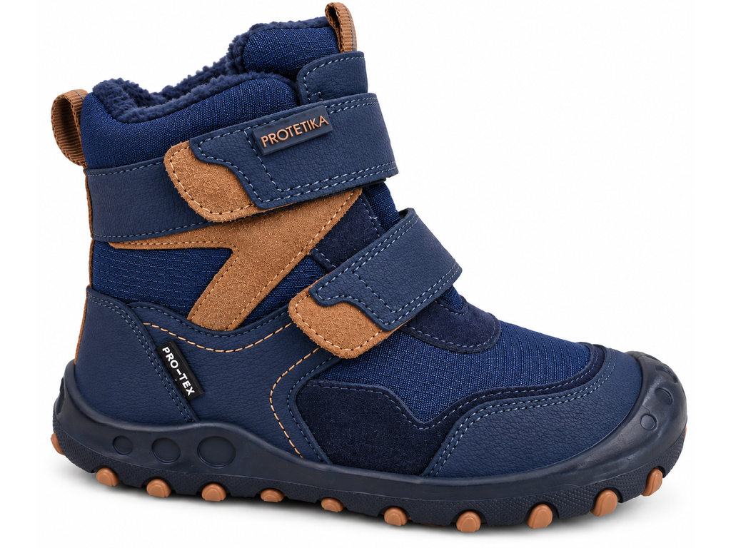 Chlapecké zimní Barefoot boty Hilaro Navy