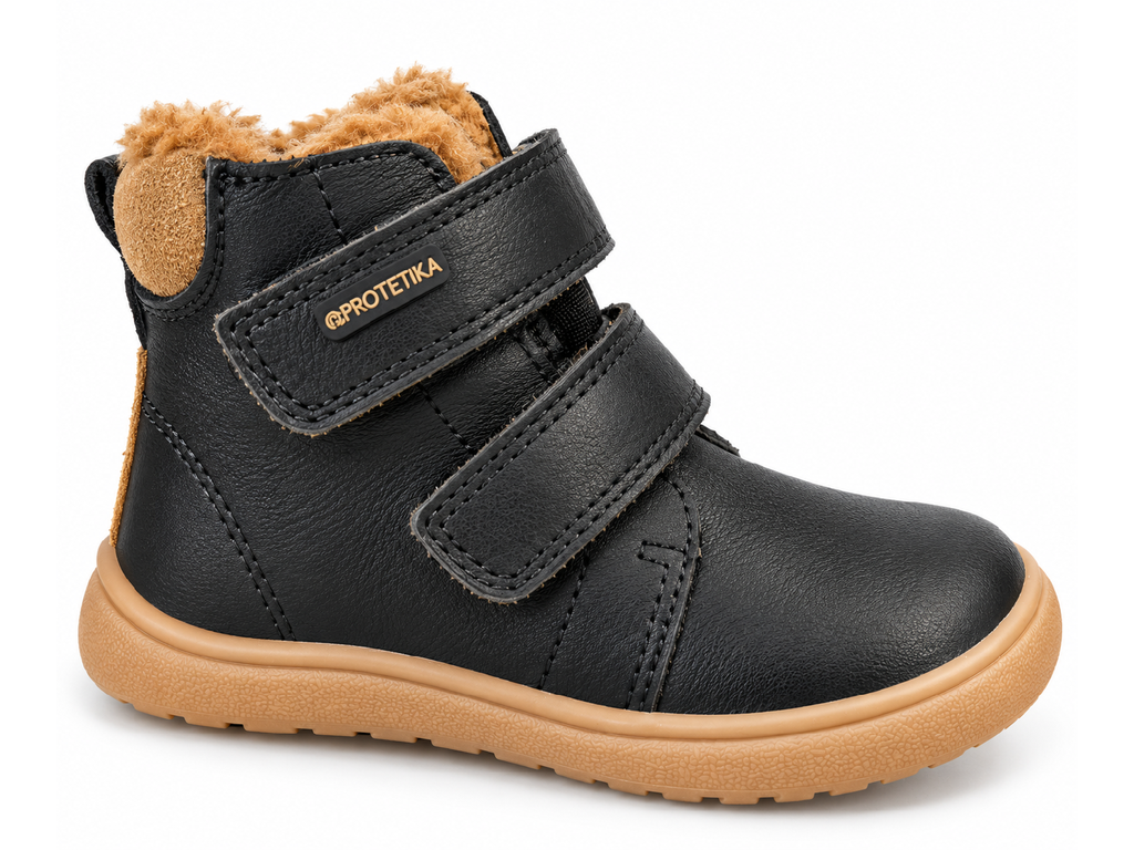 Chlapecké zimní Barefoot boty Davis Black