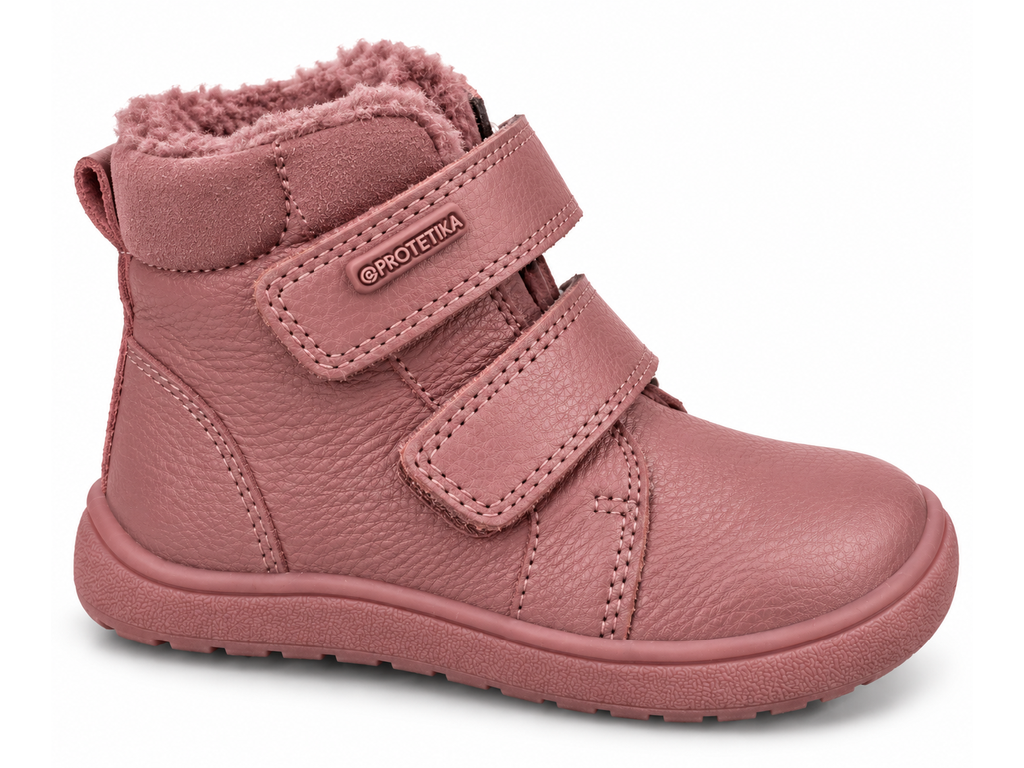 Dívčí zimní Barefoot boty Gina Old Pink
